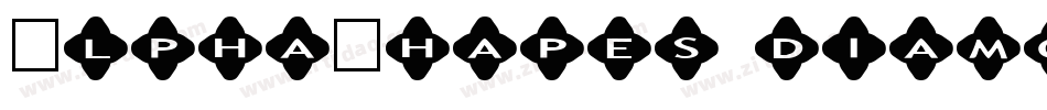 AlphaShapes diamonds 2字体转换